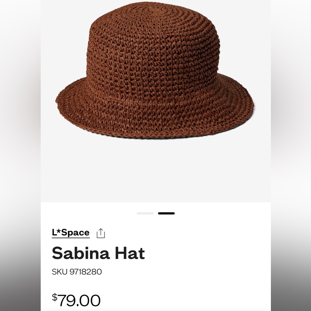 *Space Brown Sabina Hat - Picture 2 of 2